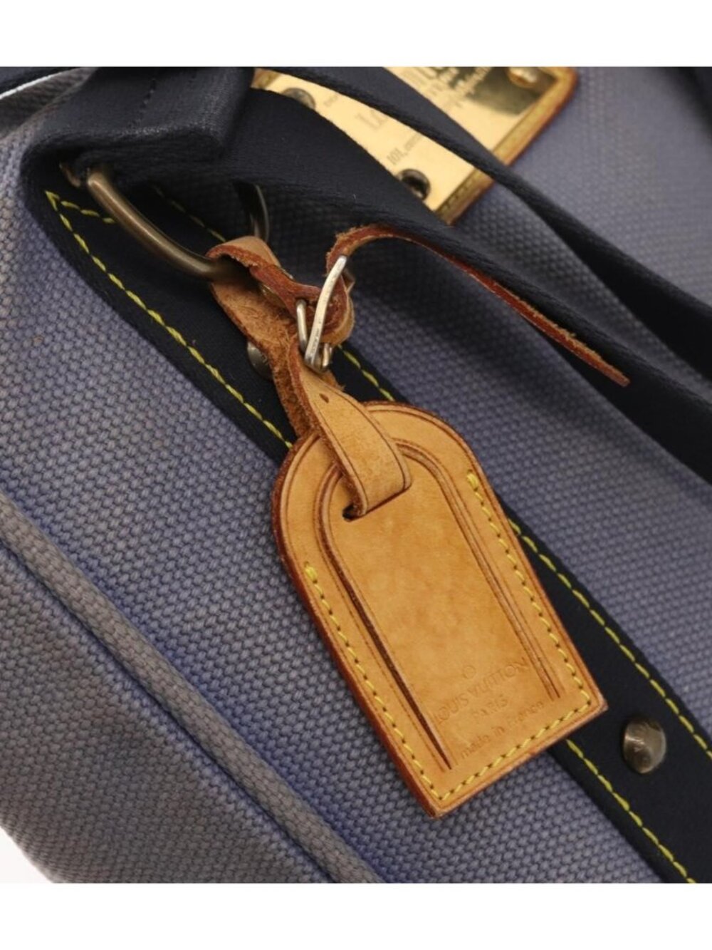 LOUIS VUITTON Antigua Cabas MM Tote Bag Blue M40087 - Picture 13 of 16